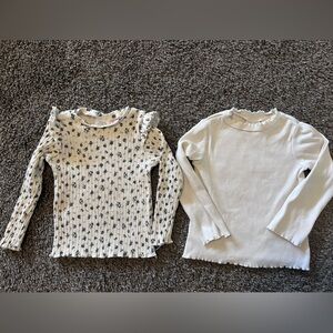 Floral and Solid Long Sleeve Tops set for toddler girl from Zara.
